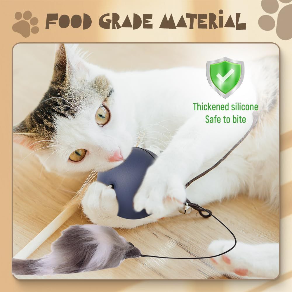 Interactive Self-Rolling Cat Ball Toy | Automatic Motion Electric Cat Toy for Indoor Cats - Image 7
