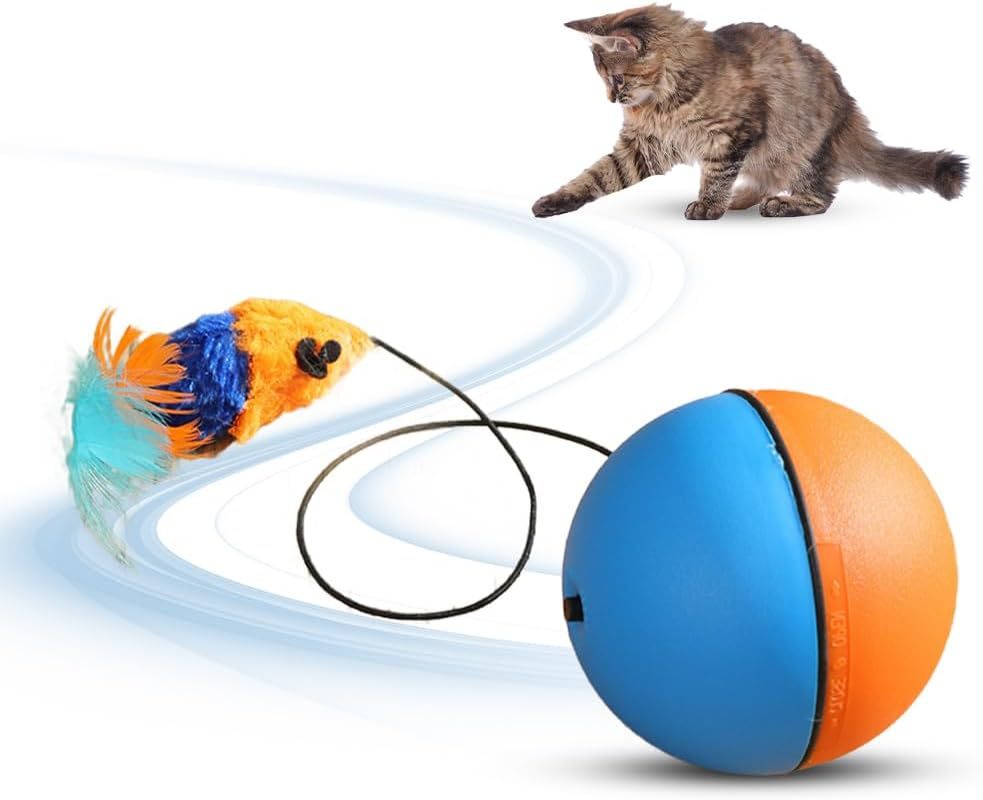 Interactive Self-Rolling Cat Ball Toy | Automatic Motion Electric Cat Toy for Indoor Cats - Image 4