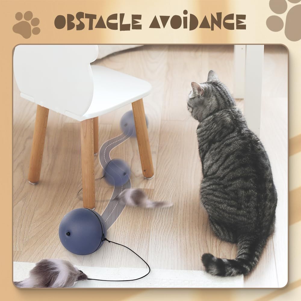 Interactive Self-Rolling Cat Ball Toy | Automatic Motion Electric Cat Toy for Indoor Cats - Image 3