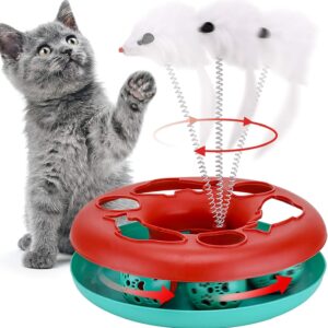 Cat Toys Tower interactive roller tracks