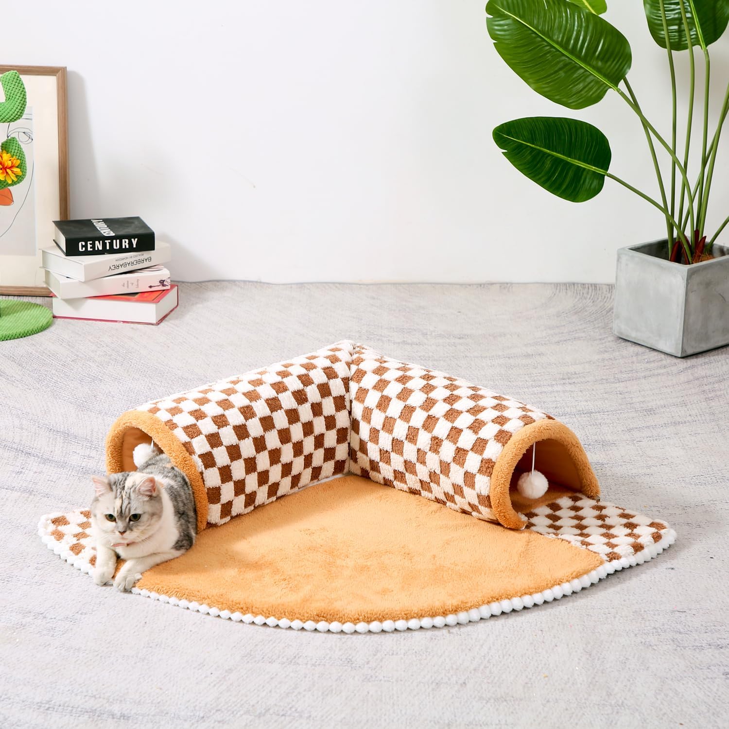 2 in 1 dog cat bed tunnel large tunnel sleeping space