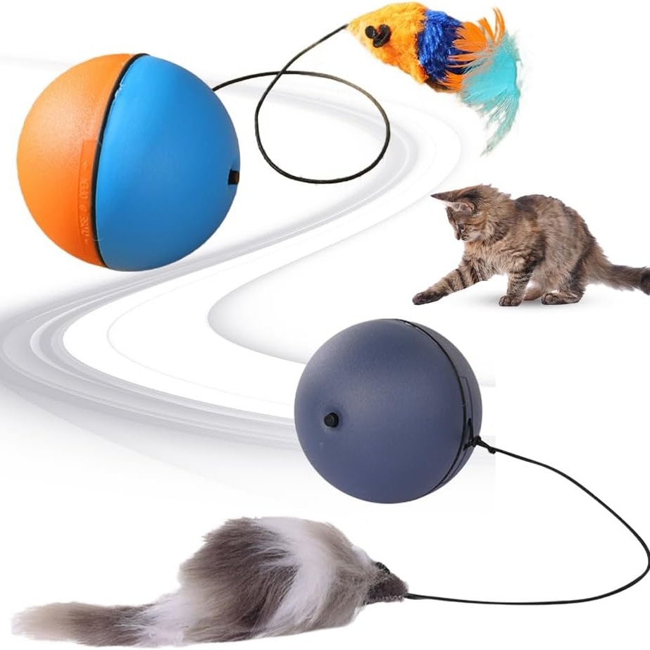 Interactive Self-Rolling Cat Ball Toy | Automatic Motion Electric Cat Toy for Indoor Cats