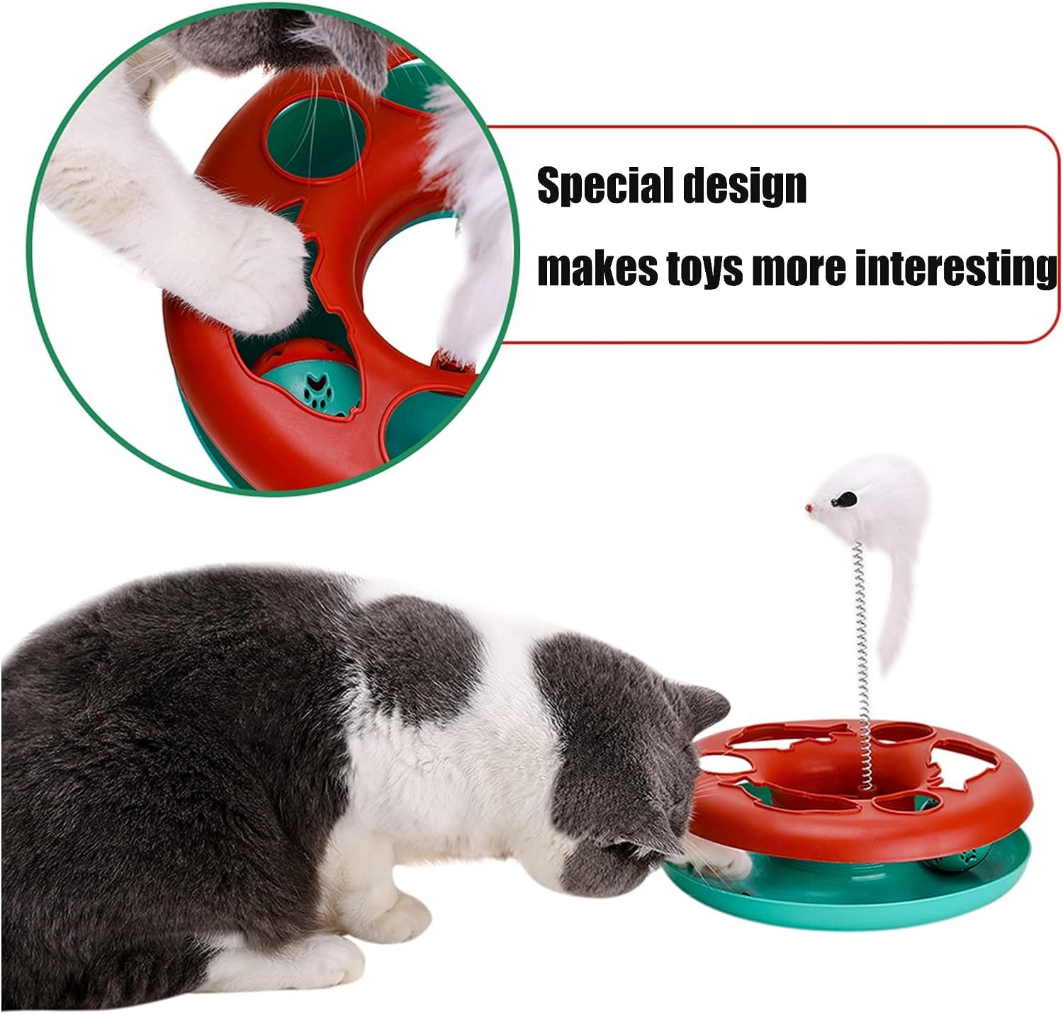 Cat Toys Tower interactive roller tracks