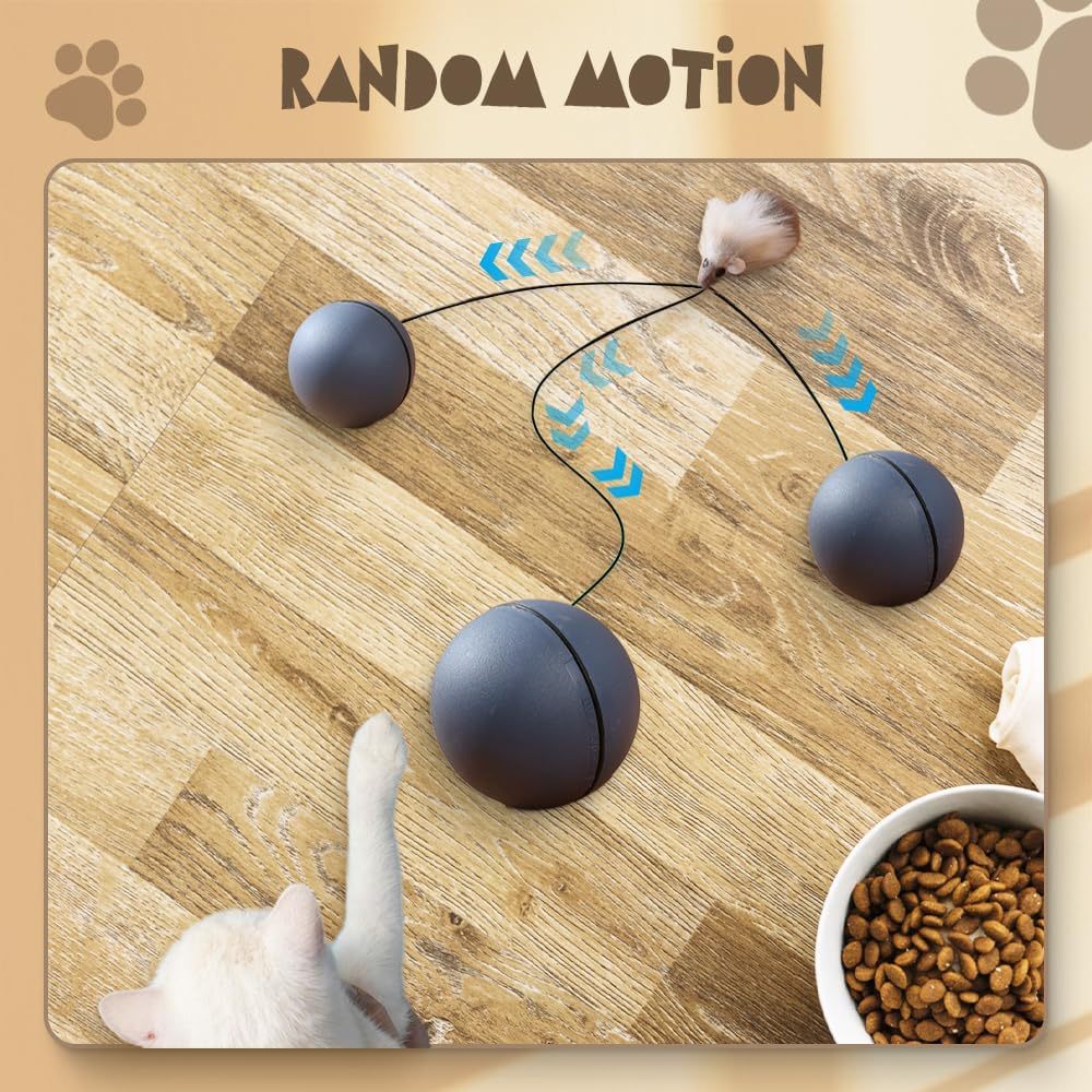 Interactive Self-Rolling Cat Ball Toy | Automatic Motion Electric Cat Toy for Indoor Cats - Image 8