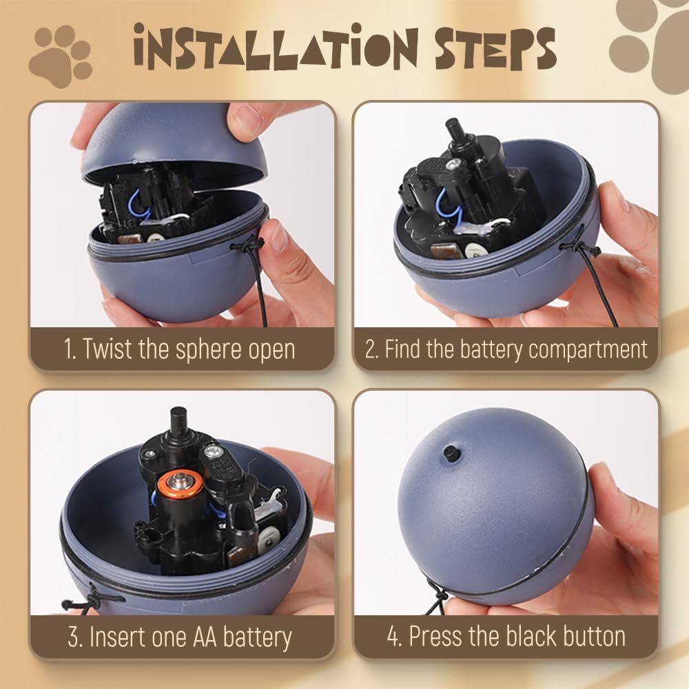 Interactive Self-Rolling Cat Ball Toy | Automatic Motion Electric Cat Toy for Indoor Cats - Image 6