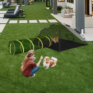 Outdoor Cat Play Tent providing safe outdoor play space for indoor cats